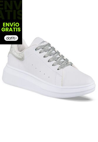 Tenis Urbanos Zayuri Blanco-Plata Para Mujer Croydon Croydon