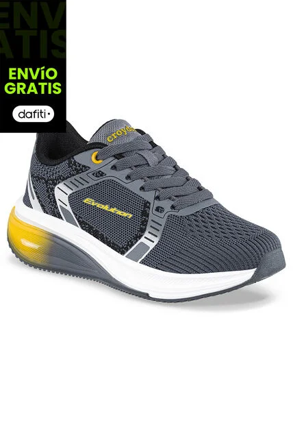 Tenis Running Yalton Gris-Ama Para Niño Croydon