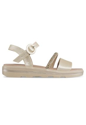 Sandalias Tacón Inna Oro Croydon Para Mujer