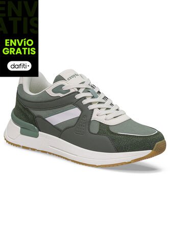 Tenis Urbanos Jiklo Verde Osc Para Hombre Croydon Croydon