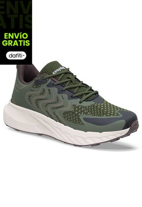 Tenis Running Krox Verde Osc Para Hombre Croydon