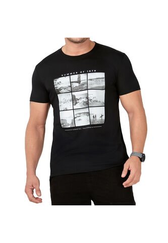 Camiseta James Negro Para Hombre Croydon Croydon