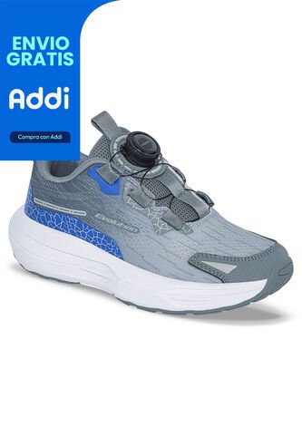 Tenis Running Rozoc Gris-Agua Croydon Para Niño Croydon