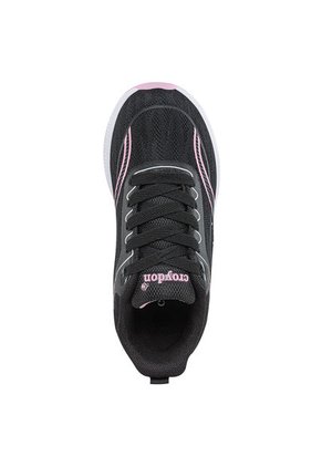 Tenis Running Sotta Negro-Rosa Para Niña Croydon
