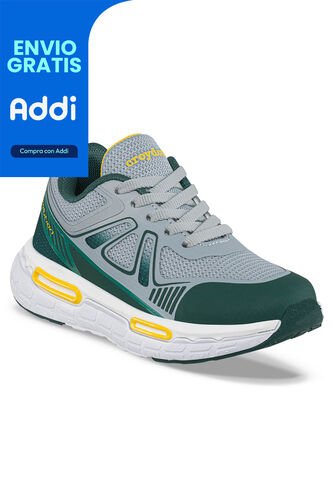 Tenis Running Giwor Gris Croydon Para Niño Croydon