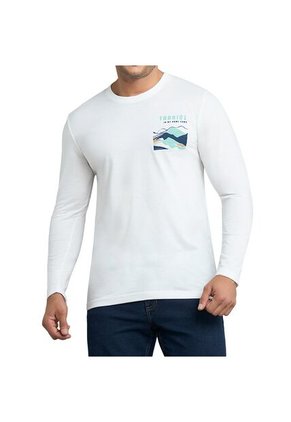 Camibuzo Antonio Estampado Blanco Para Hombre Croydon