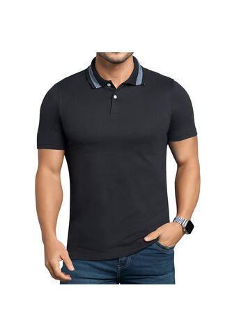 Camiseta Polo Pedro Negro Para Hombre Croydon Croydon