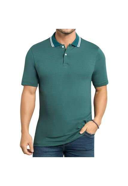 Camiseta Polo Pedro Verde Para Hombre Croydon