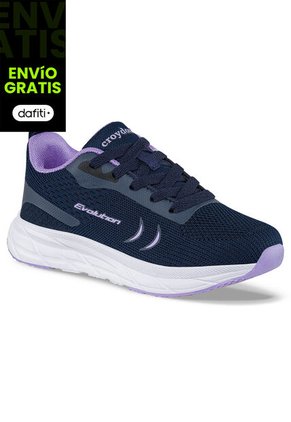 Tenis Running Glinor Azul Osc Para Niña Croydon