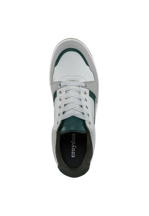 Tenis Urbanos Yorik Blanco-Verde Croydon Para Hombre