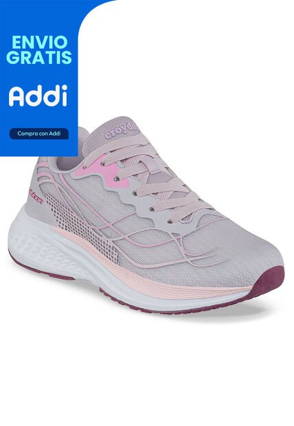 Tenis Running Zuni Palo Rosa Croydon Para Niño