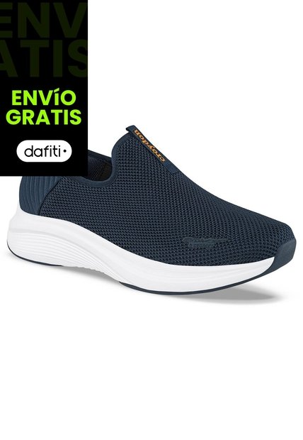 Tenis Para Caminar Temis Azul Croydon Para Hombre