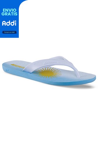 Sandalias Playeras Argentina Azul Claro Croydon Para Hombre Croydon