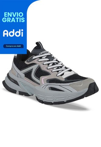 Tenis Urbanos Guxet Negro-Beige Croydon Para Mujer Croydon