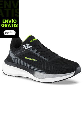 Tenis Running Forok Negro Croydon Para Hombre Croydon