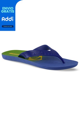 Sandalias Playeras Brasil Azul Croydon Para Hombre Croydon