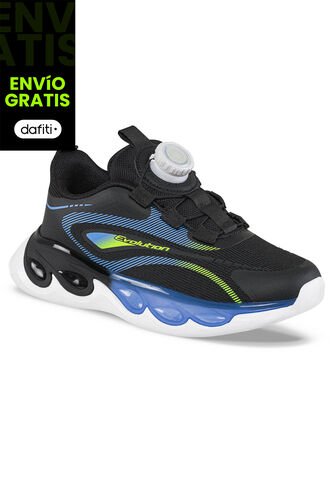 Tenis Running Halven Negro Para Niño Croydon Croydon
