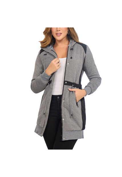 Chaqueta Livit Gris-Negro Para Mujer Croydon