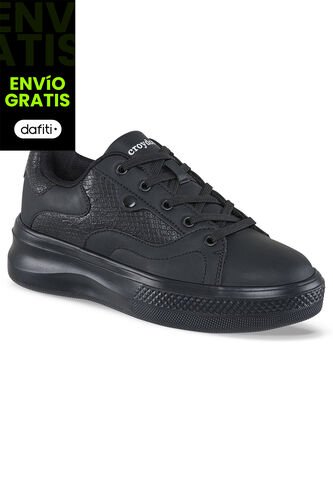 Tenis Urbanos Syntho Negro Para Mujer Croydon Croydon