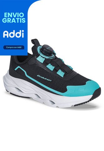 Tenis Running Graw Negro-Agua Croydon Para Niña Croydon