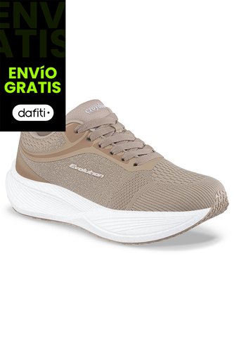 Tenis Running Felin Beige Croydon Para Mujer Croydon
