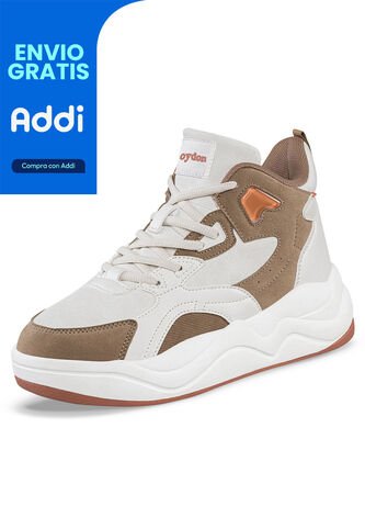 Tenis Urbanos Ysor Beige Croydon Para Mujer Croydon