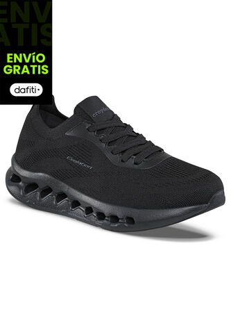 Tenis Running Dylez Negro-Negro Para Mujer Croydon Croydon