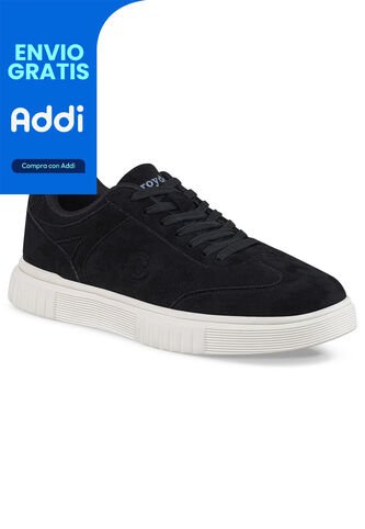 Tenis Urbanos Badar Negro-Blanco Croydon Para Hombre Croydon