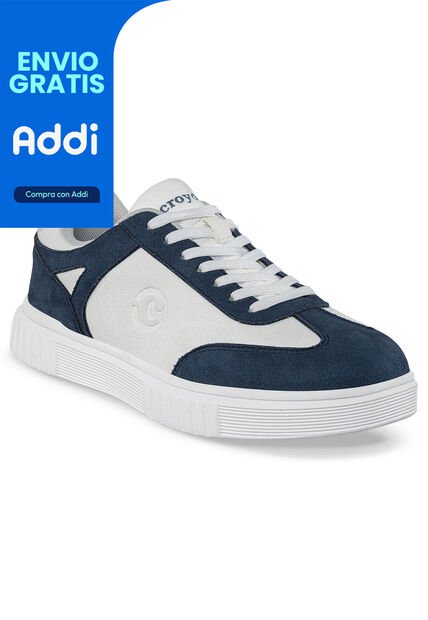 Tenis Urbanos Badar Azul Osc Croydon Para Hombre