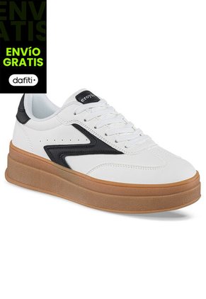Tenis Urbanos Drix Blanco-Negro Para Mujer Croydon