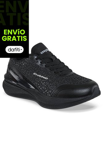 Tenis Running Jorica Negro-Negro Croydon Para Mujer Croydon