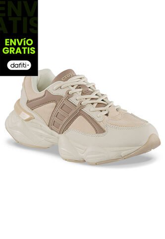 Tenis Urbanos Nado Beige-Beige Croydon Para Mujer Croydon
