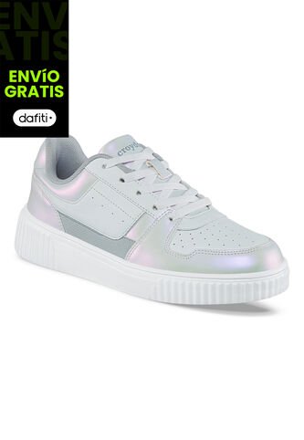 Tenis Urbanos Argenyx Blanco-Gris Para Mujer Croydon Croydon