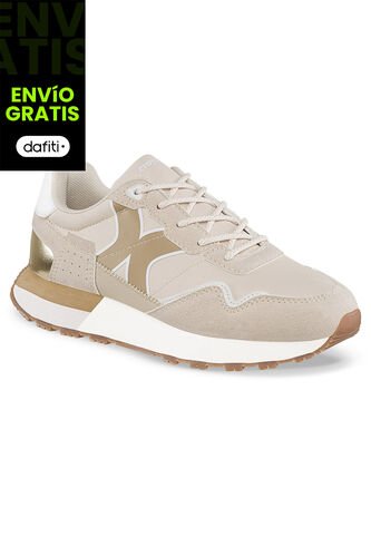 Tenis Urbanos Terniza Beige-Beige Croydon Para Mujer Croydon