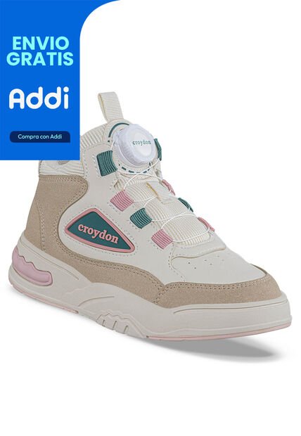Tenis Urbanos Griw Beige Croydon Para Niña