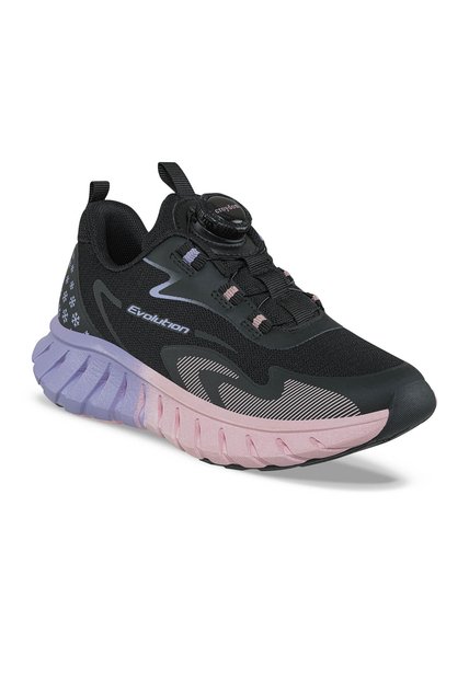 Tenis Running Pufit Negro Croydon Para Niña