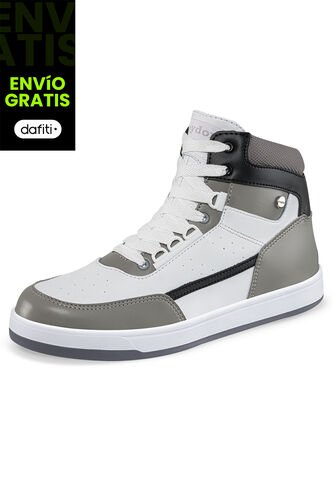 Tenis Saitama Blanco-Gris Para Hombre Croydon Croydon