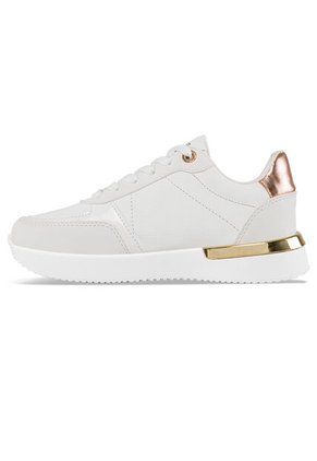 Tenis Urbanos Alice Blanco-Oro Croydon Para Mujer