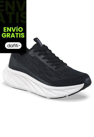 Tenis Running Hebar Negro-Blanco Croydon Para Mujer Croydon