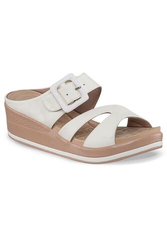Sandalias Tacón Belkys Blanco Croydon Para Mujer Croydon