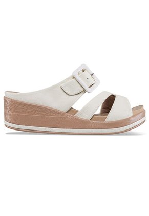 Sandalias Tacón Belkys Blanco Croydon Para Mujer