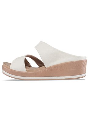 Sandalias Tacón Belkys Blanco Croydon Para Mujer