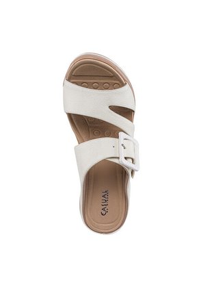 Sandalias Tacón Belkys Blanco Croydon Para Mujer
