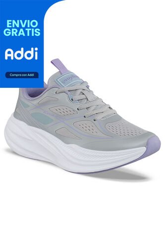Tenis Running Xudok Gris Croydon Para Mujer Croydon