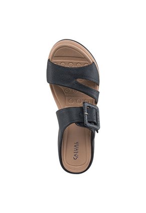 Sandalias Tacón Belkys Negro Croydon Para Mujer
