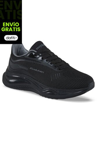 Tenis Running Yixol Negro-Negro Para Mujer Croydon Croydon
