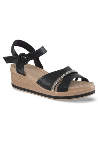 Sandalias Tacón Genoveva Negro Croydon Para Mujer Croydon