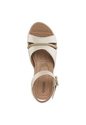 Sandalias Tacón Genoveva Oro Croydon Para Mujer