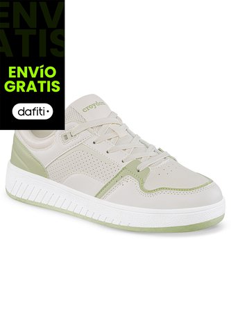 Tenis Urbanos Dagin Beige-Verde Croydon Para Mujer Croydon
