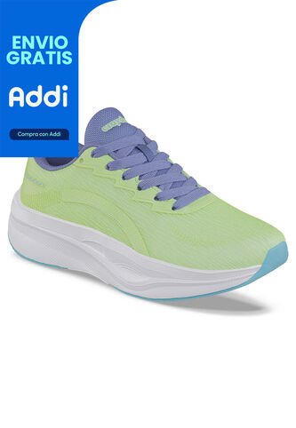 Tenis Running Facod Verde Croydon Para Mujer Croydon